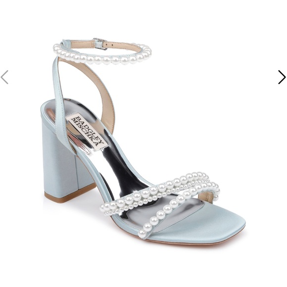Badgley Mischka Shoes - WORN ONCE Badgley Mischka Feisty Pearl Block Heels
